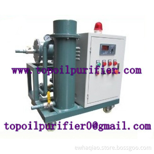 Used turbine oil recycling machine, Low load design, coalescing-separating filter, Ship-shape chassis-mount structure